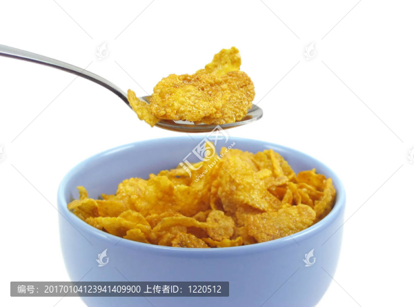 對麥片一匙