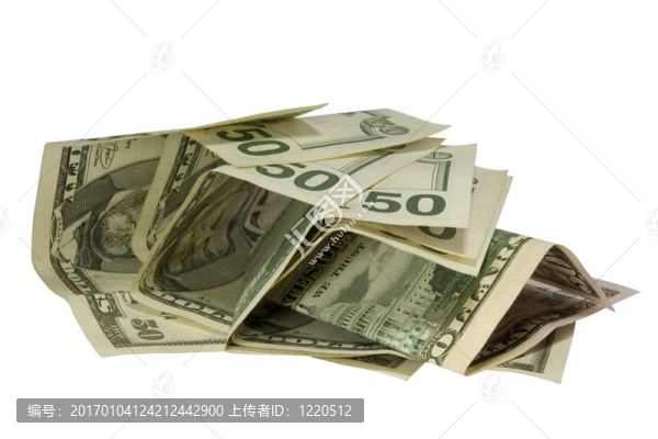 50美元的白色