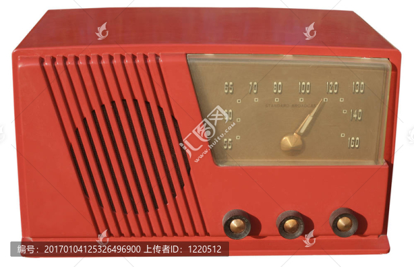 紅色的復(fù)古收音機(jī)