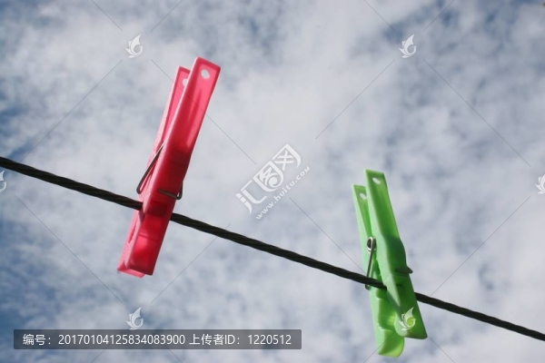 多云的洗衣日