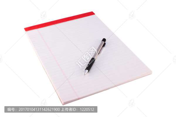 法律墊和鉛筆