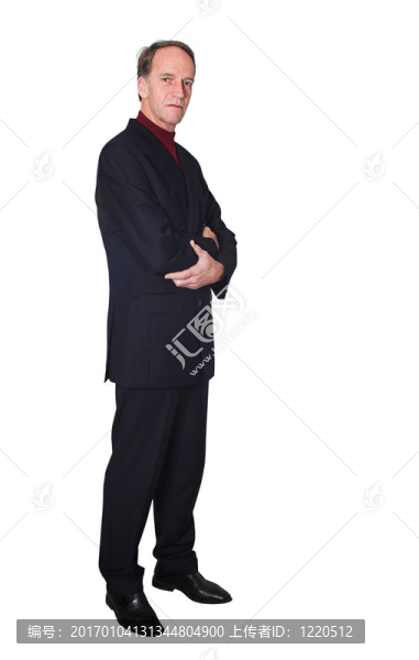 自信的商人站著