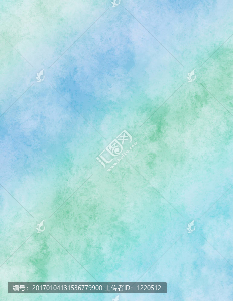 藍色彩虹水彩紙