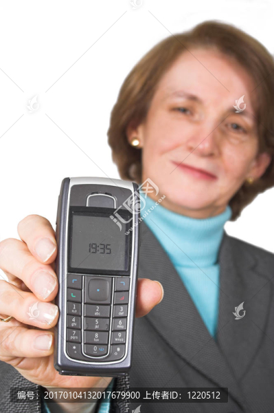 有手機的商業(yè)女性