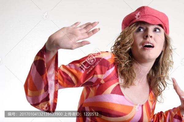 受驚的女人