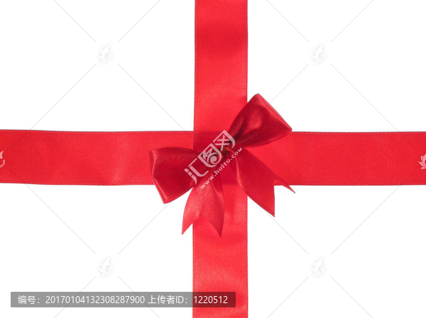 交叉的紅絲帶