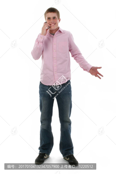 青少年男孩的手機(jī)