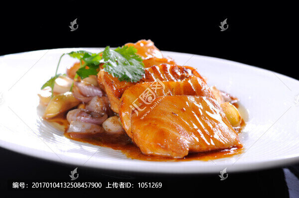 燒汁銀鱈魚