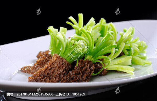 錦上添花,蘆筍花羊肚菌