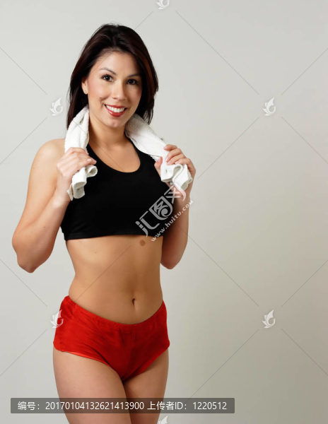 性感的女人穿著運(yùn)動裝