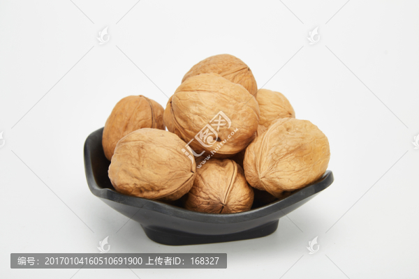 核桃純色背景高清圖