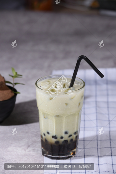 黑糖珍珠奶茶,豎版