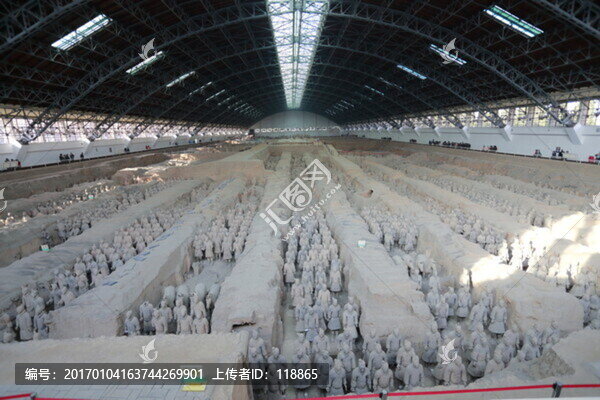 秦始皇,兵馬俑,一號(hào)坑,全景