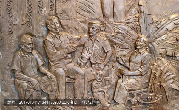 社區(qū)文化浮雕素材