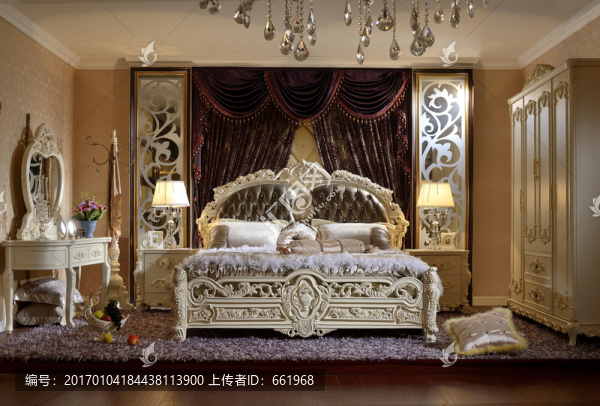床,床頭柜,梳妝臺(tái)