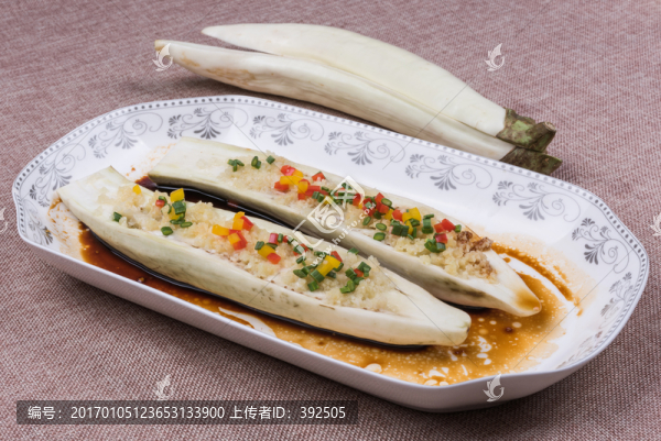 蒜茸蒸金華白茄子