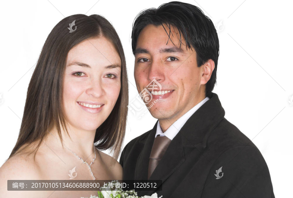 新娘和新郎；剛剛結(jié)婚！
