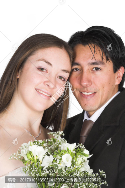 新娘和新郎；剛剛結(jié)婚！