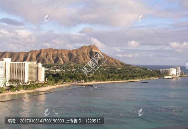 夏威夷的海岸線