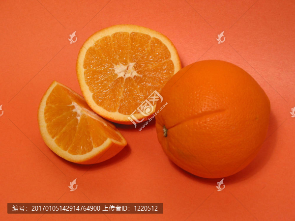 橙色的橘子