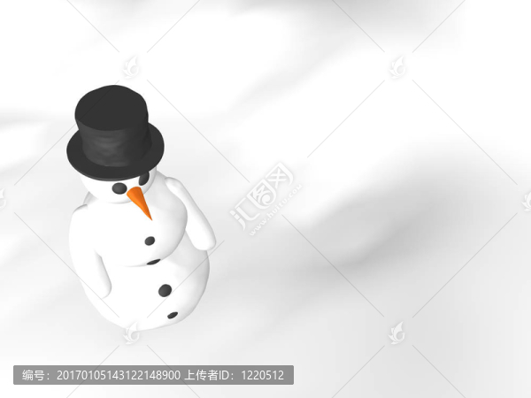 白雪男人