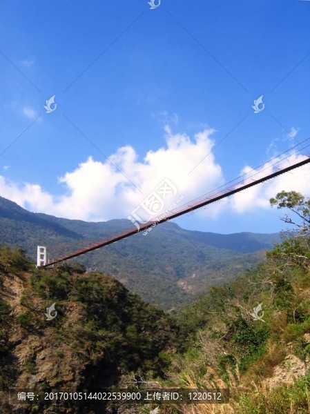 原始的懸索橋