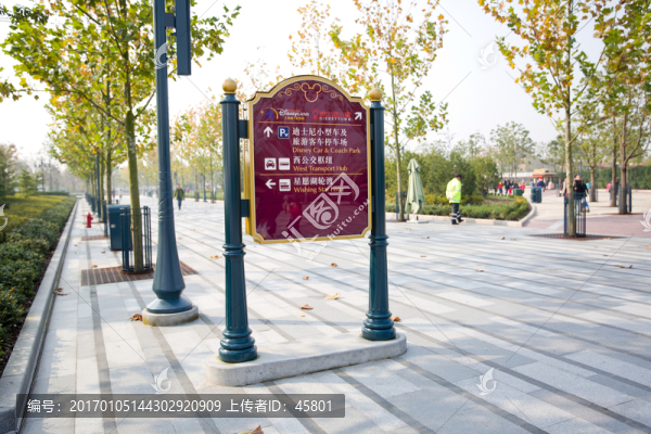 迪士尼度假區(qū)指示牌