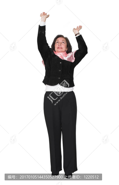 商務(wù)女人推東西了