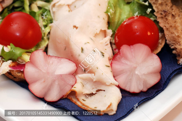 肉三明治。