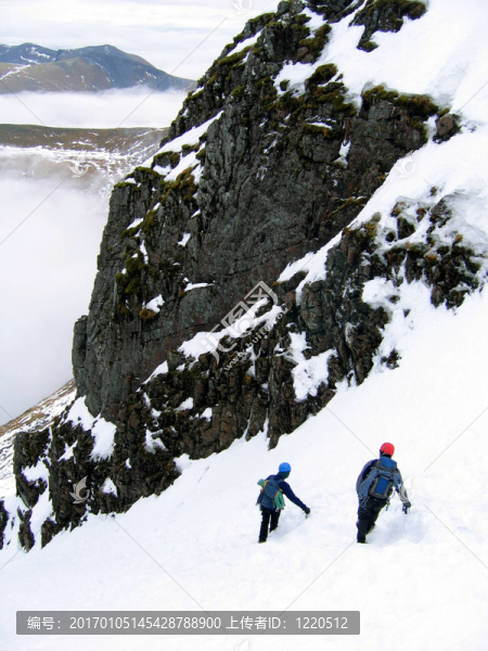 登山者下降