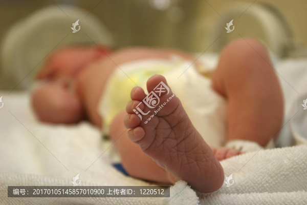 新出生的嬰兒腳
