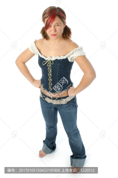 憤怒的年輕女人