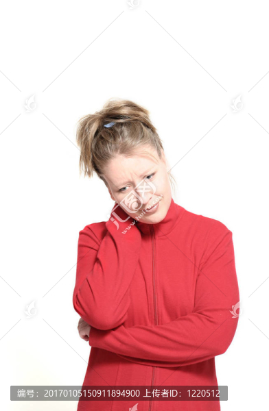 頸痛的女人