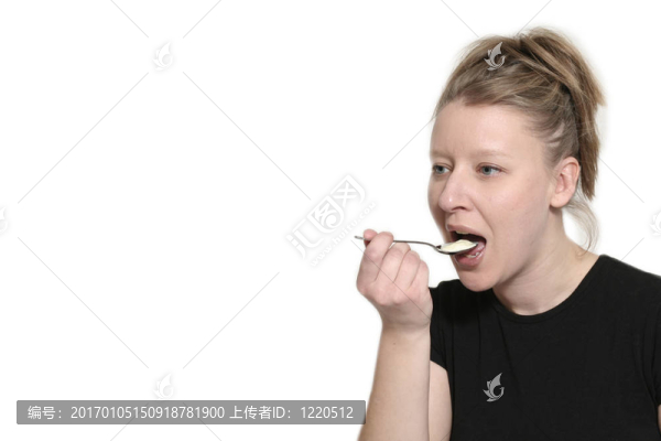 女人吃