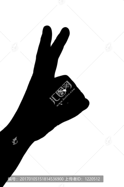 手勢輪廓