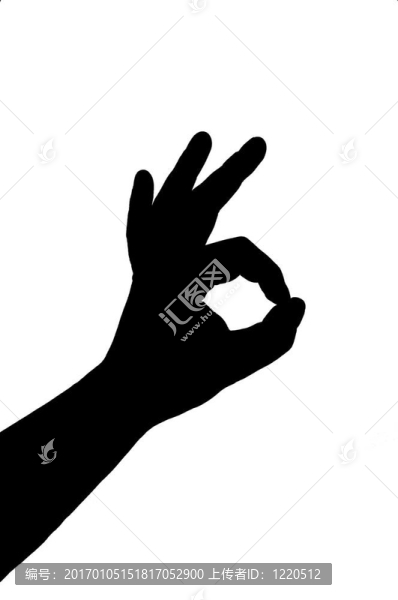 手勢輪廓