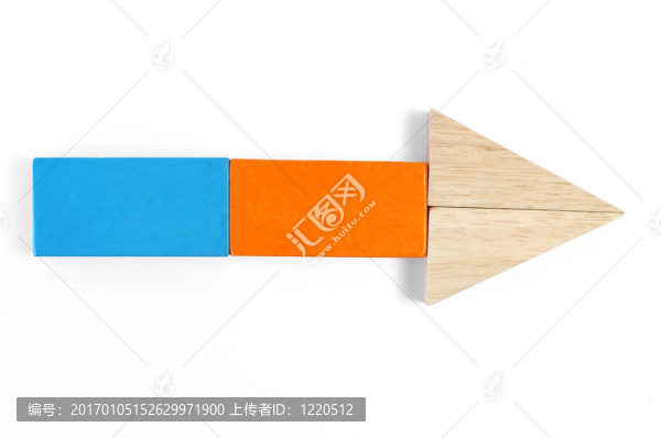 嬰兒積木圖-箭頭