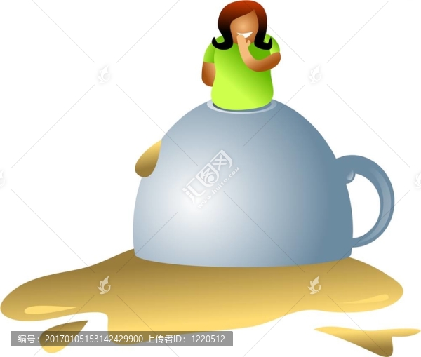 把咖啡灑