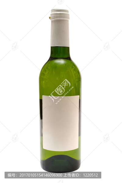 一瓶白葡萄酒