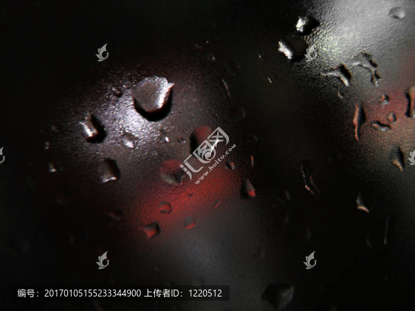 玻璃上的水滴