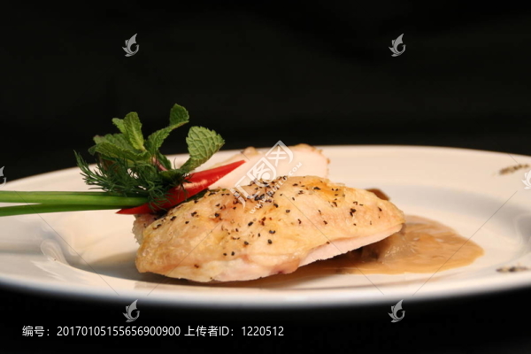 雞肉和蘑菇