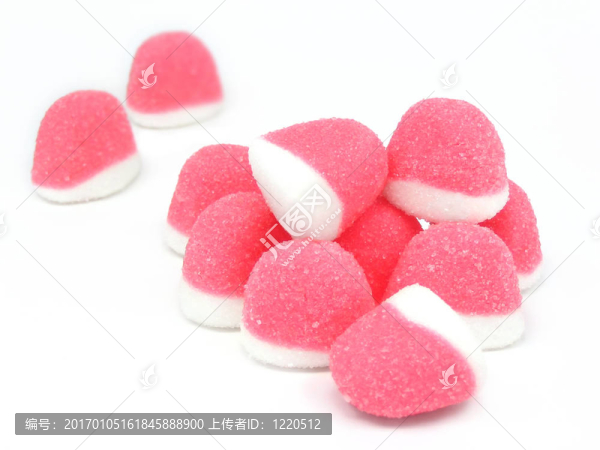 粉紅色的糖果