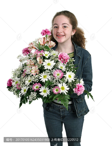 和Flowers快樂的女孩