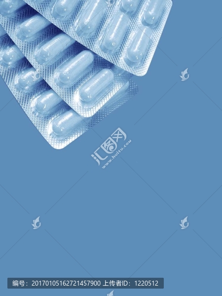 膠囊；藍(lán)色色調(diào)