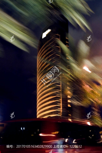 抽象模糊的拉斯維加斯之夜