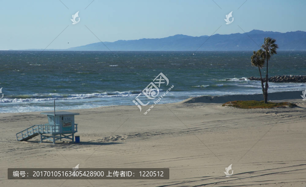 空海灘的海岸線