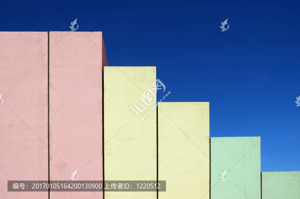彩色混凝土樓梯