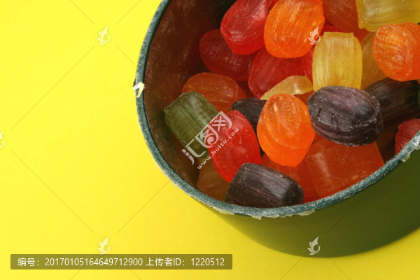 五顏六色的水果糖