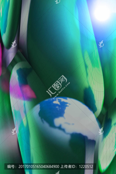 超現(xiàn)實(shí)地球與太陽系的照片