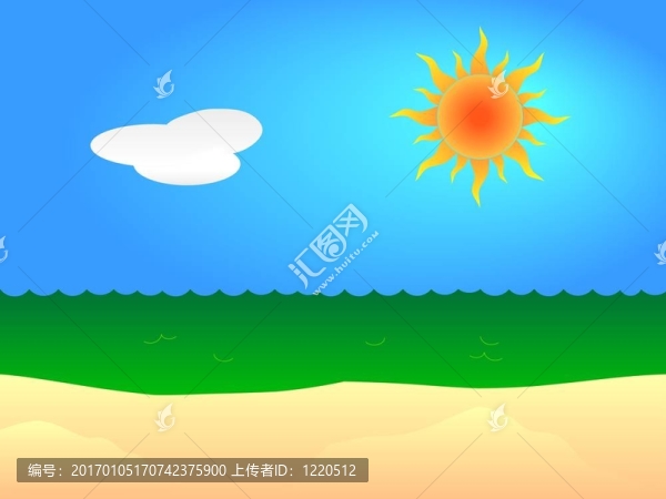 陽(yáng)光明媚的海灘-匯圖網(wǎng) www.fosd68.com 陽(yáng)光明媚的海灘